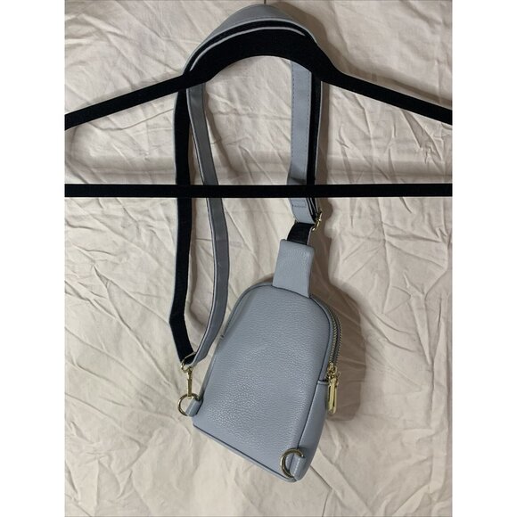 INICAT Un Jour De Chance Crossbody Sling Small Blue Purse Vegan Leather Bag - Picture 5 of 7